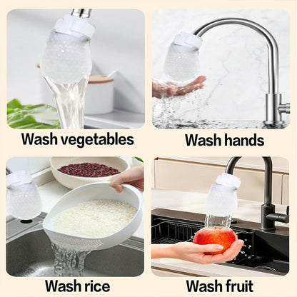 100pcs Faucet Filter Bag, Faucet Water Filter Bag, Faucet Filter Cotton Bag for Kitchen Sink