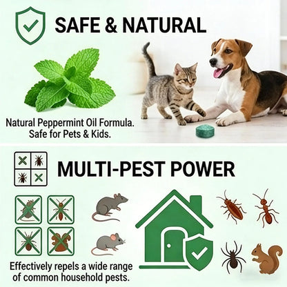 🔥12-tablet pack of insect/rodent repellent tablets, Safe for Indoor & Outdoor Use