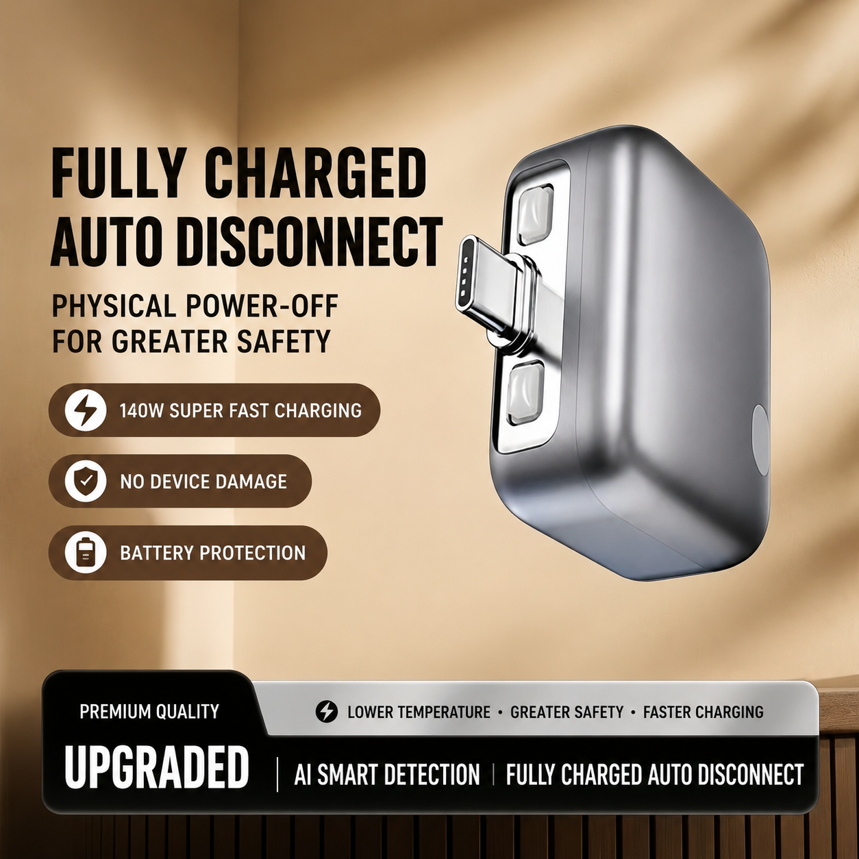 ⚡Smart AI Auto Disconnect Charger