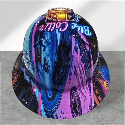 ⚡Father‘s Day 50% OFF 👷‍♂️ Blue Collar Daddy Hydro-Dipped Hard Hat | Industrial Rigid Impact-Resistant Safety Helmet with Full-Wrap Gloss Artwork