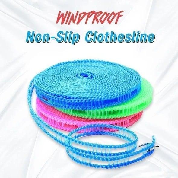 Best Seller🔥Windproof Non-Slip Clothesline(16 ft)