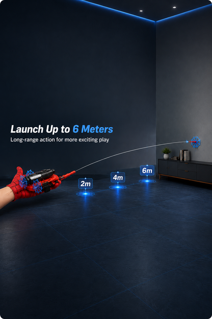 Wrist-Mounted Suction Dart Launcher | 6M Range Toy