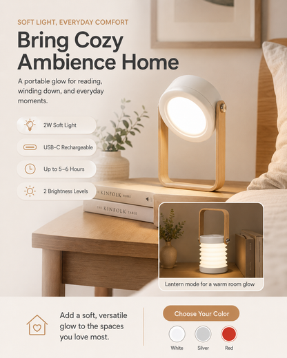 4-in-1 Rechargeable Lamp | Desk Light & Lantern