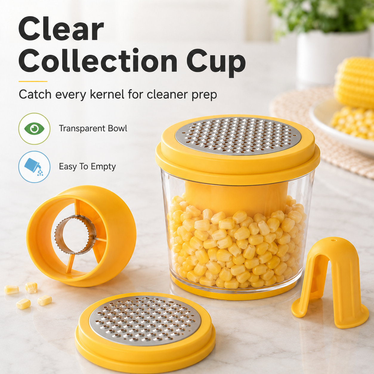 🏆50K+ Sold⚡4-in-1 Multifunctional Corn Peeler