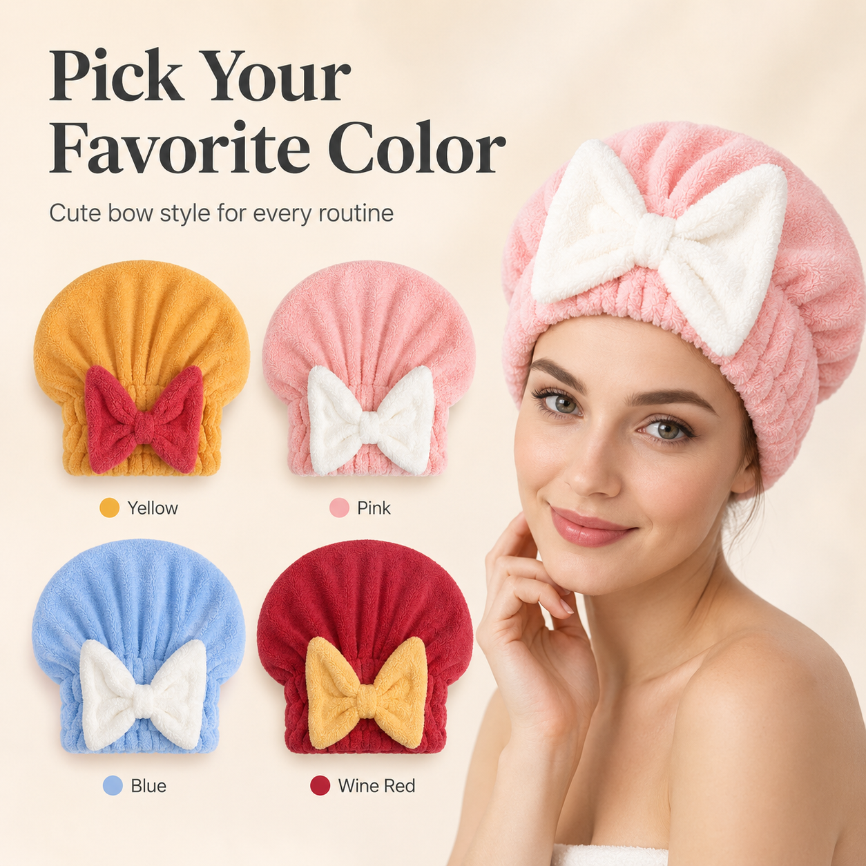 🎁Hot Sale 50％ OFF🔥Women's super absorbent and quick-drying hair drying cap