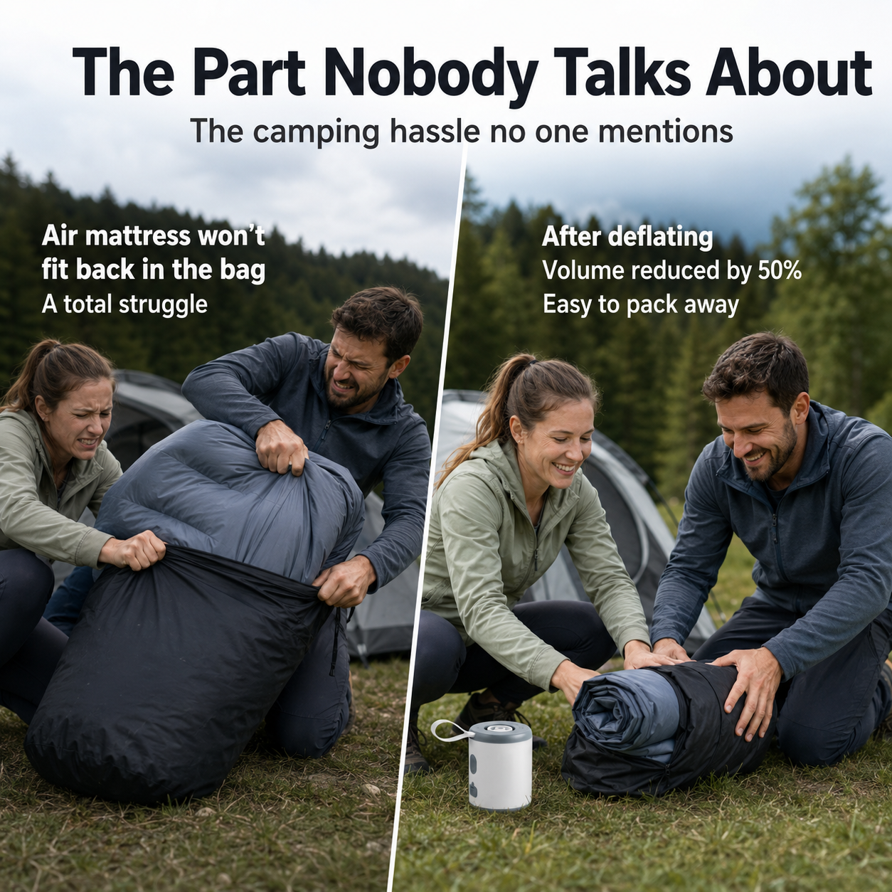 🔥Last Chance – 50% OFF Today Only!🎁 4-in-1 Mini Outdoor Air Pump 💨 Inflate🌬️ Deflate🔦 Illuminate🎒 Take It Anywhere.