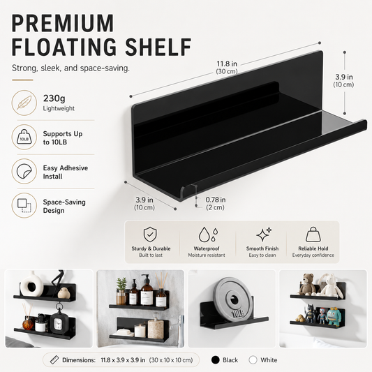 50％OFF⏳Buy One get one free🔥Super practical wall-mounted storage rack (no drilling required)