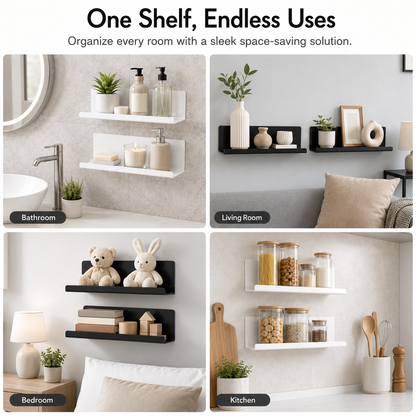 50％OFF⏳Buy One get one free🔥Super practical wall-mounted storage rack (no drilling required)