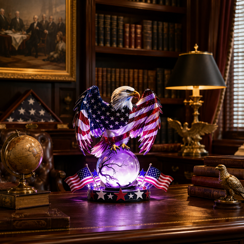 Freedom Eagle Patriotic LED Table Lamp – American Pride Decor