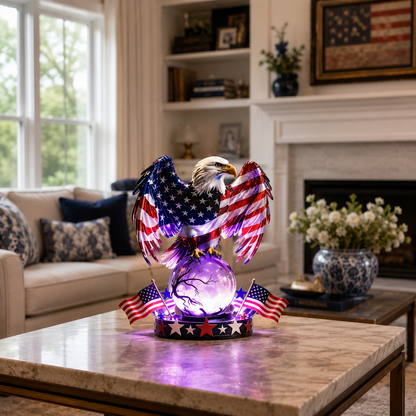Freedom Eagle Patriotic LED Table Lamp – American Pride Decor