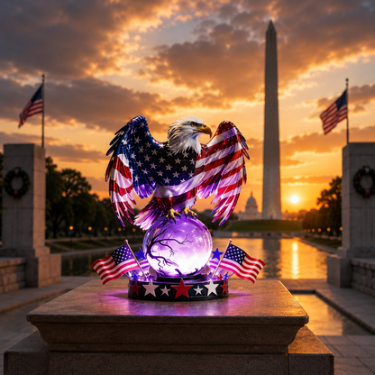 Freedom Eagle Patriotic LED Table Lamp – American Pride Decor