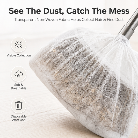 Disposable Broom Cleaning Covers – Trap Hair, Dust & Dirt While You Sweep