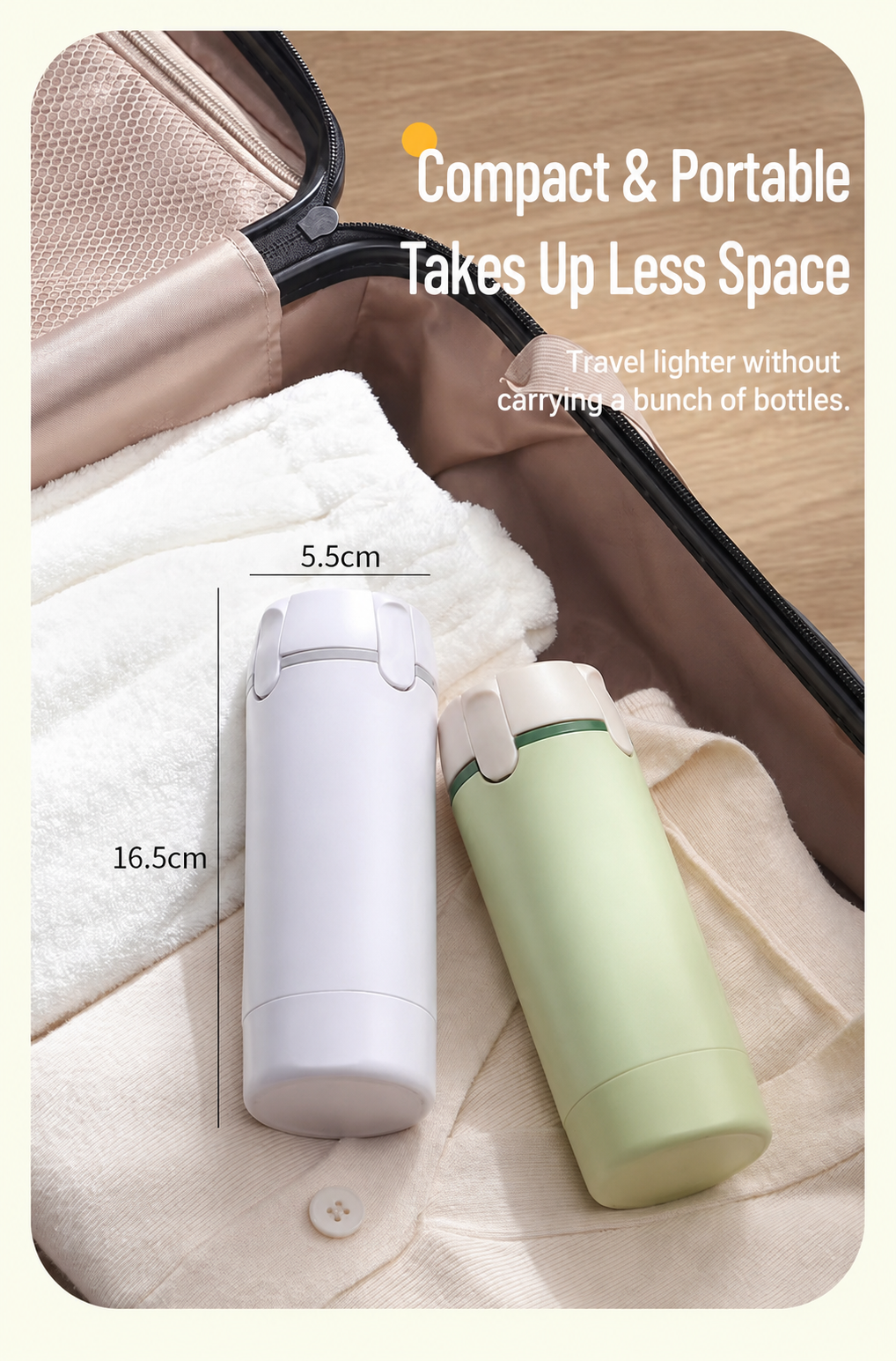 🔥Ultra-lightweight and eco-friendly four-in-one travel dispensing bottle