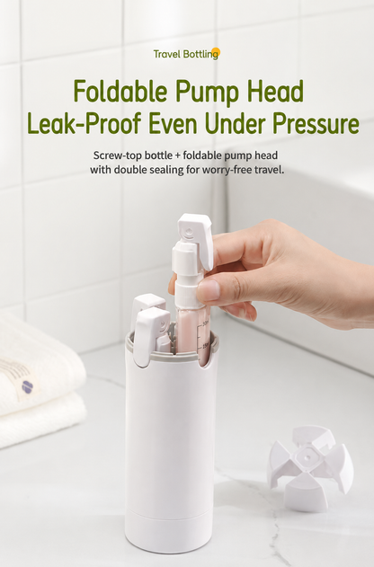 🔥Ultra-lightweight and eco-friendly four-in-one travel dispensing bottle