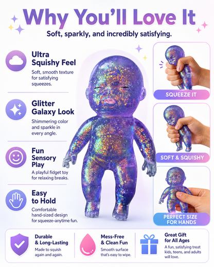 50％OFF Limited Time Deal✨Galaxy Glitter Squishy Baby Stress Relief Toy