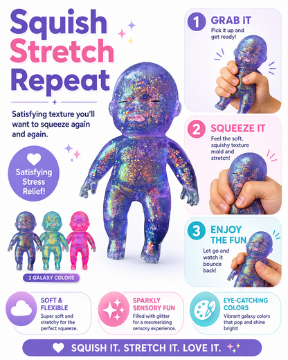 50％OFF Limited Time Deal✨Galaxy Glitter Squishy Baby Stress Relief Toy