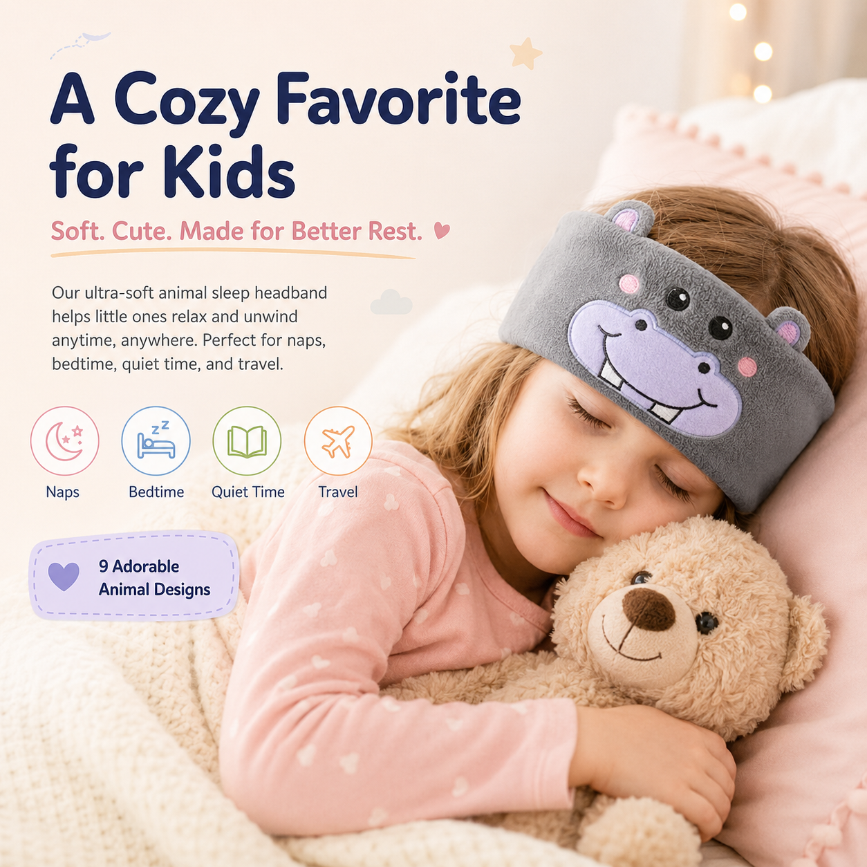 55％OFF SUMMER LIMITED⏳Skin-friendly and comfortable Bluetooth music headband for children