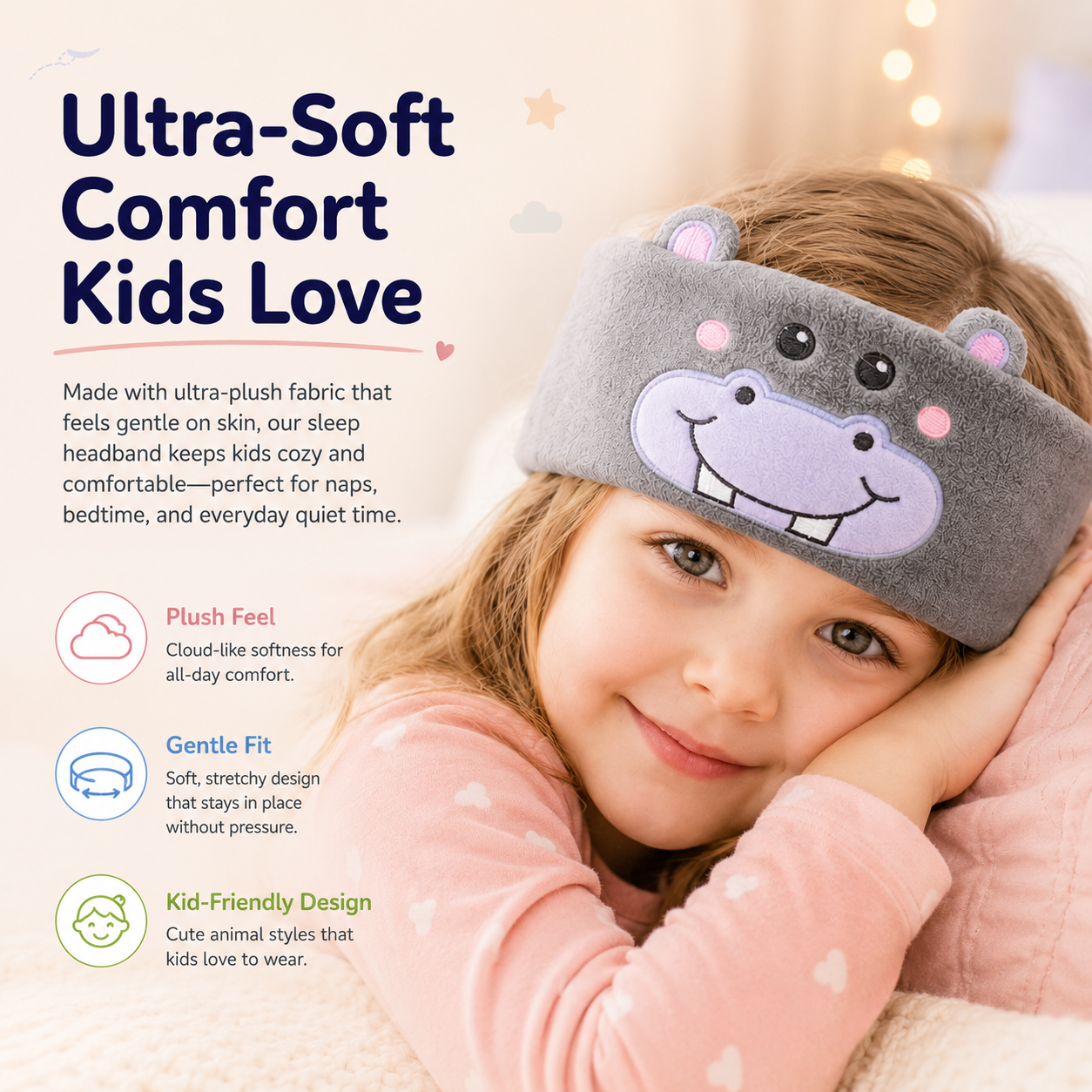 55％OFF SUMMER LIMITED⏳Skin-friendly and comfortable Bluetooth music headband for children