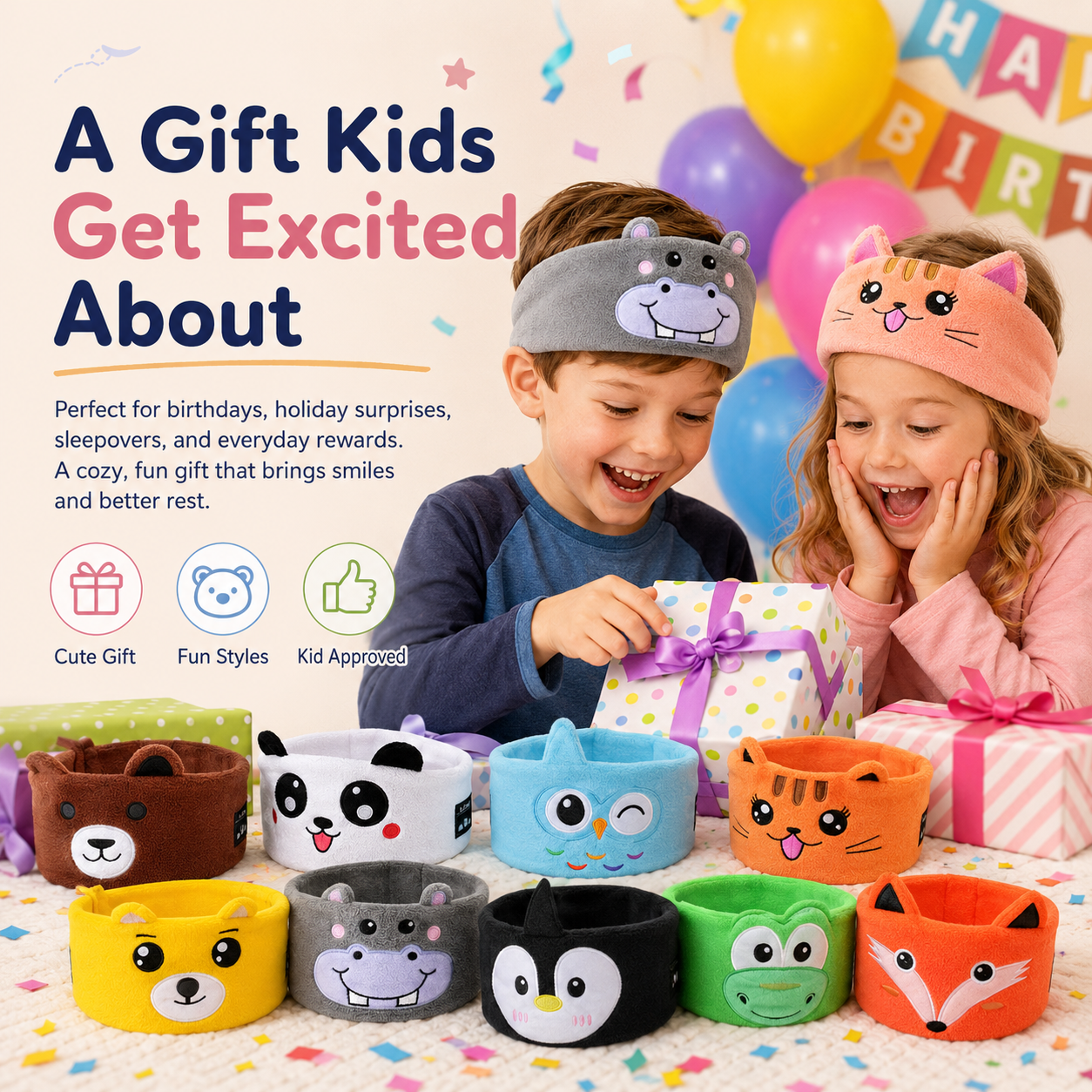55％OFF SUMMER LIMITED⏳Skin-friendly and comfortable Bluetooth music headband for children