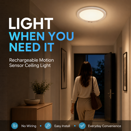🔥Limited-Time 50% OFF – Rechargeable Motion Sensor Light | Ultra-Thin LED Lamp