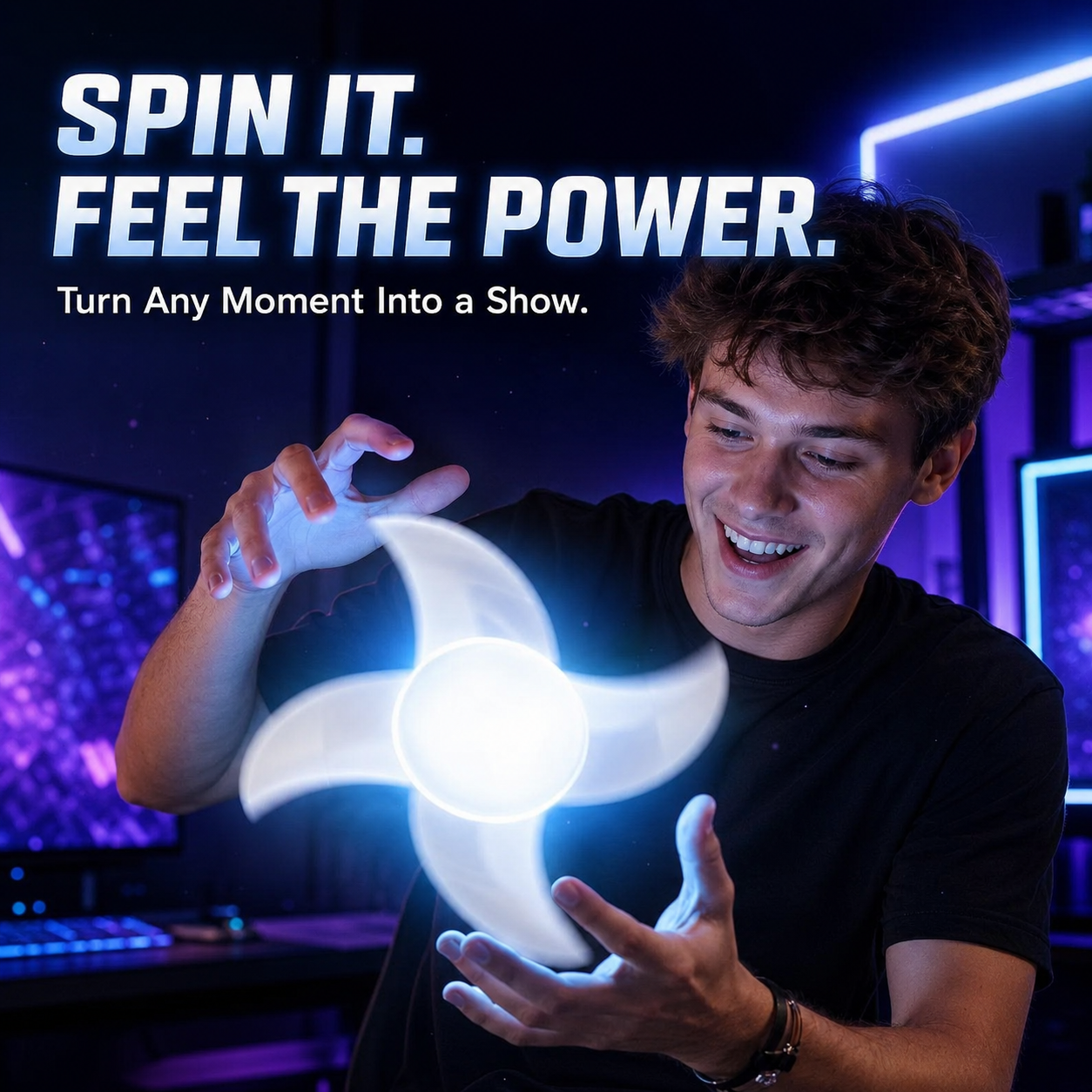 🔥 Limited-Time 50% OFF – Glowing Spinning Energy Toy ⚡✨