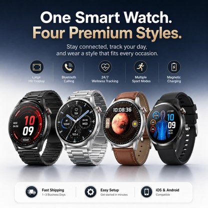 ❤️Smart Fitness AI Watch with Bluetooth Calling & Daily Activity Tracking
