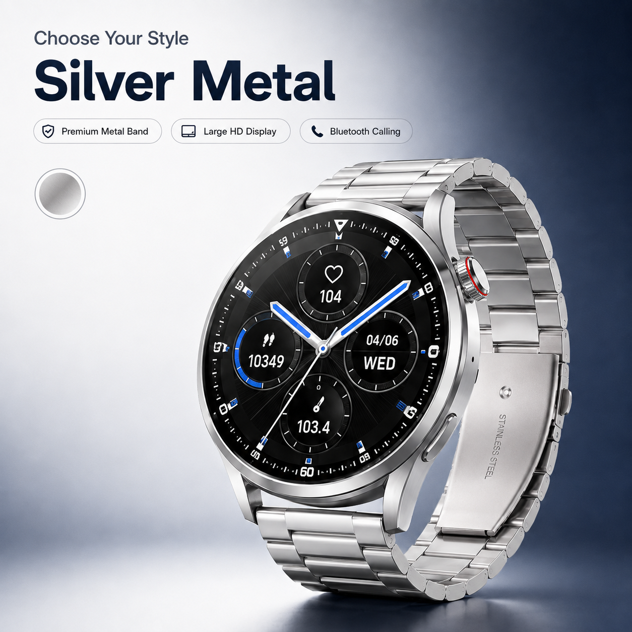 ❤️Smart Fitness AI Watch with Bluetooth Calling & Daily Activity Tracking