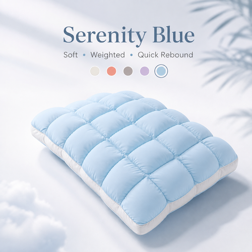 Cloud-Like Weighted Comfort Pillow – Soft Neck Support