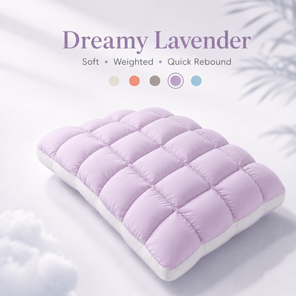Cloud-Like Weighted Comfort Pillow – Soft Neck Support