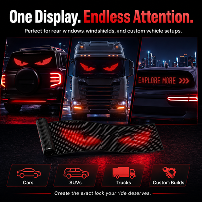 App-Controlled Smart Car LED Sign – Customizable Display
