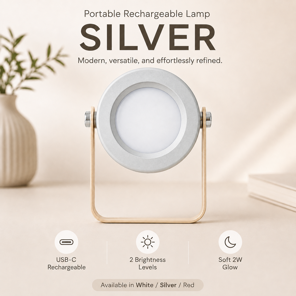 4-in-1 Rechargeable Lamp | Desk Light & Lantern
