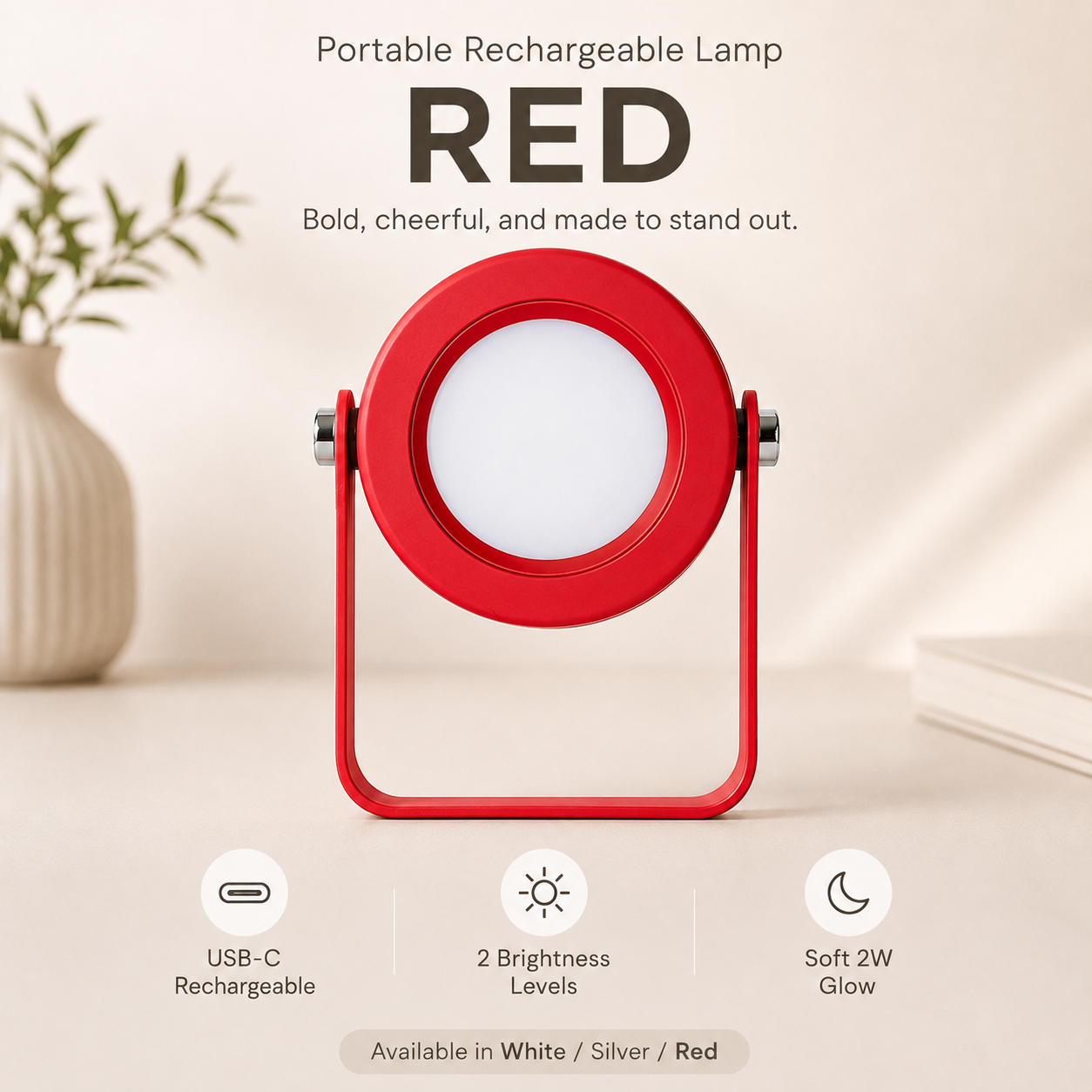4-in-1 Rechargeable Lamp | Desk Light & Lantern
