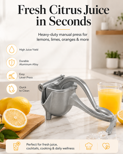 🍋Heavy-Duty Manual Citrus Press – Fresh Juice in Seconds