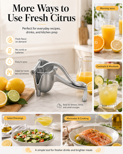 🍋Heavy-Duty Manual Citrus Press – Fresh Juice in Seconds