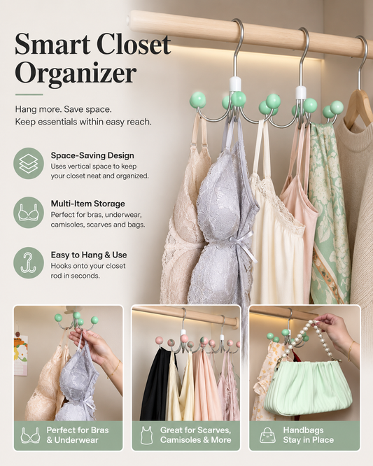 Smart Closet Organizer Hook | Space-Saving Hanger