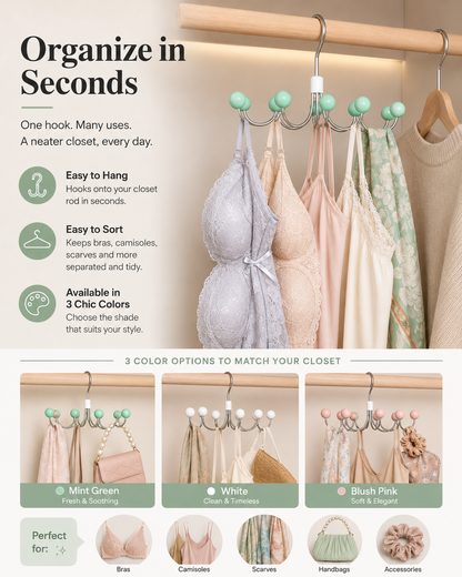 Smart Closet Organizer Hook | Space-Saving Hanger