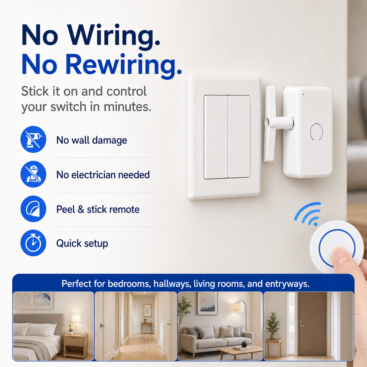 50％ OFF⏳Father's Day Limited Edition🔥Super convenient remote switch control（Buy More Save More）