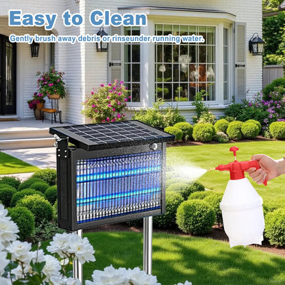 Solar Mosquito Zapper – Waterproof, Smart Light Sensor, Rechargeable