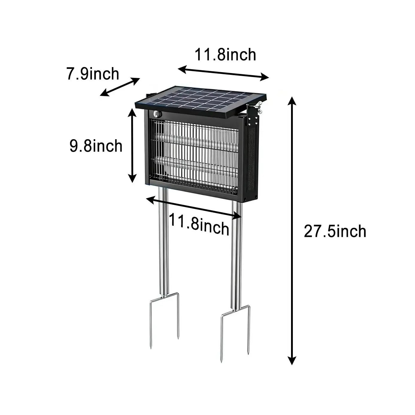 Solar Mosquito Zapper – Waterproof, Smart Light Sensor, Rechargeable