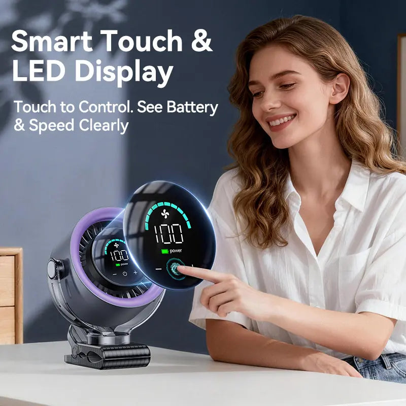 LATEST🛡️🛡️🛡️Extended warranty, ultra-durable 3-in-1 multi-functional long-lasting fan, suitable for both car and home use.