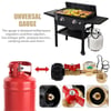 Propane Refill Adapter with Valve & Gauge, Ball Valve Gas Tank Gas Connector