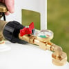 Propane Refill Adapter with Valve & Gauge, Ball Valve Gas Tank Gas Connector