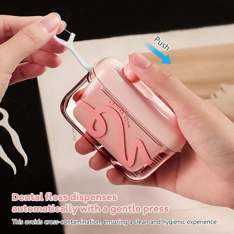67％OFF ⏳Father's Day Limited-Time Offer🔥Press-Type Dental Floss Dispenser