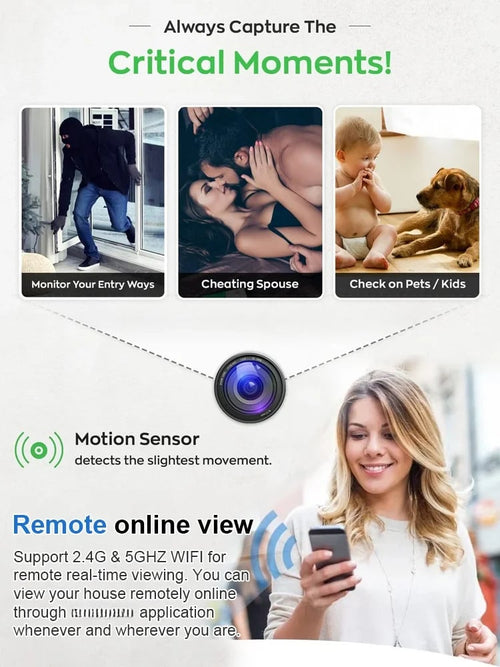 🔥LAST DAY 49%OFF🔥📷 Mini Full HD 4K Security Camera