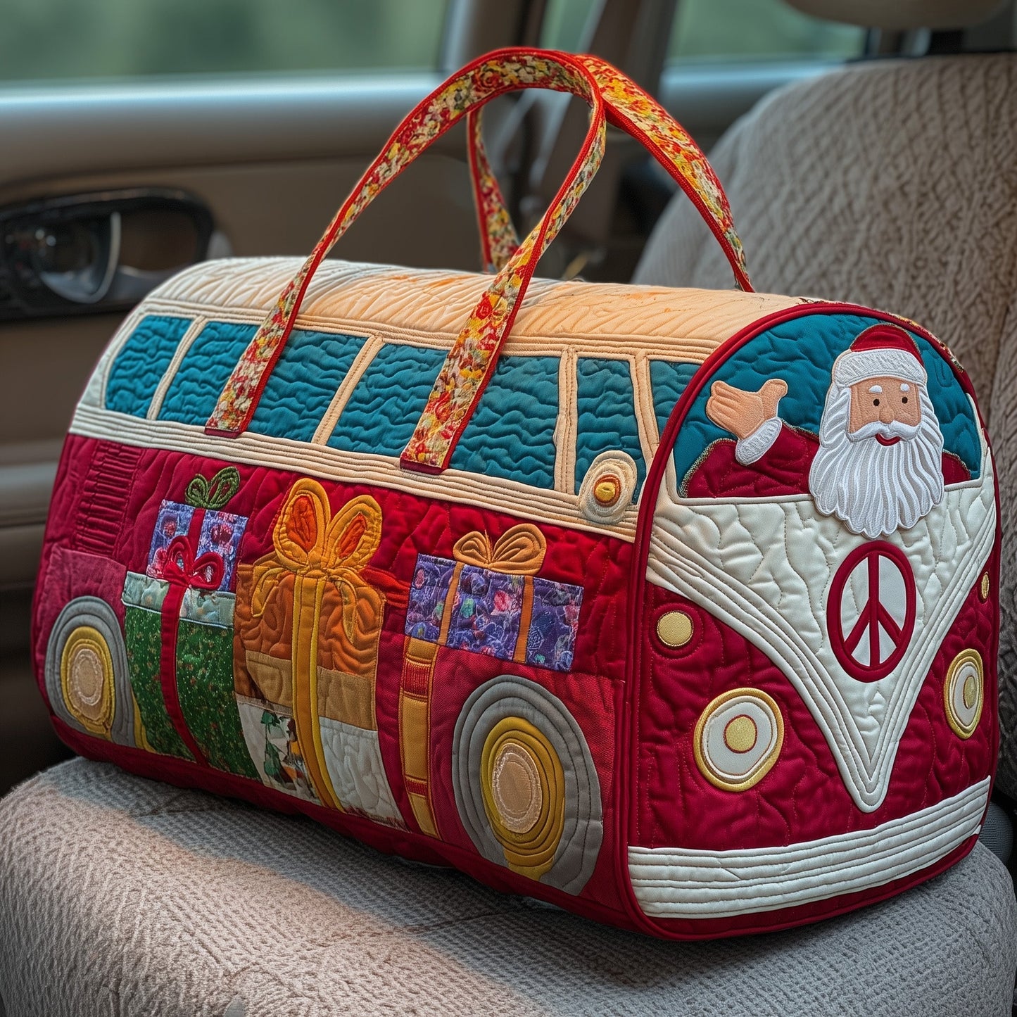 Christmas Van Quilted Duffle Bag GFTOHD10238
