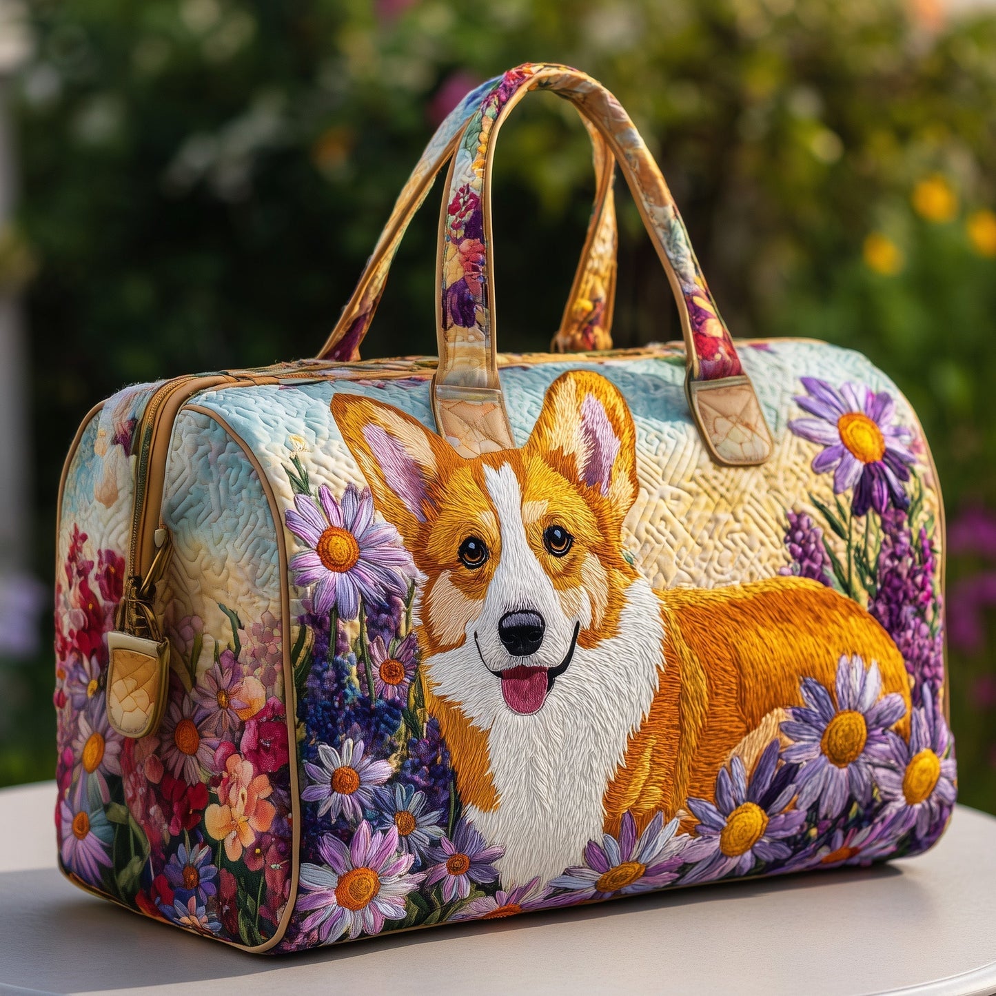 Corgi Quilted Duffle Bag GFTOMA3497