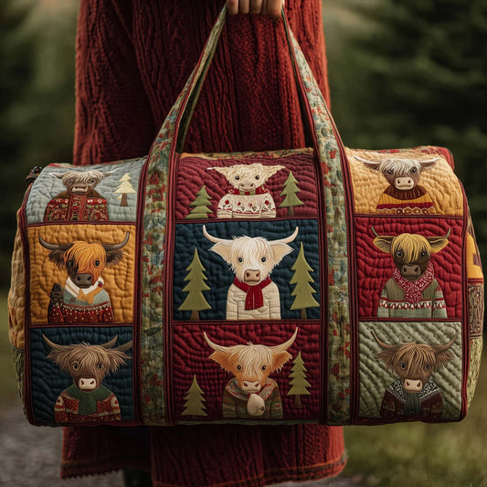 Farmstead Cow Quilted Duffle Bag GFTOMA7788