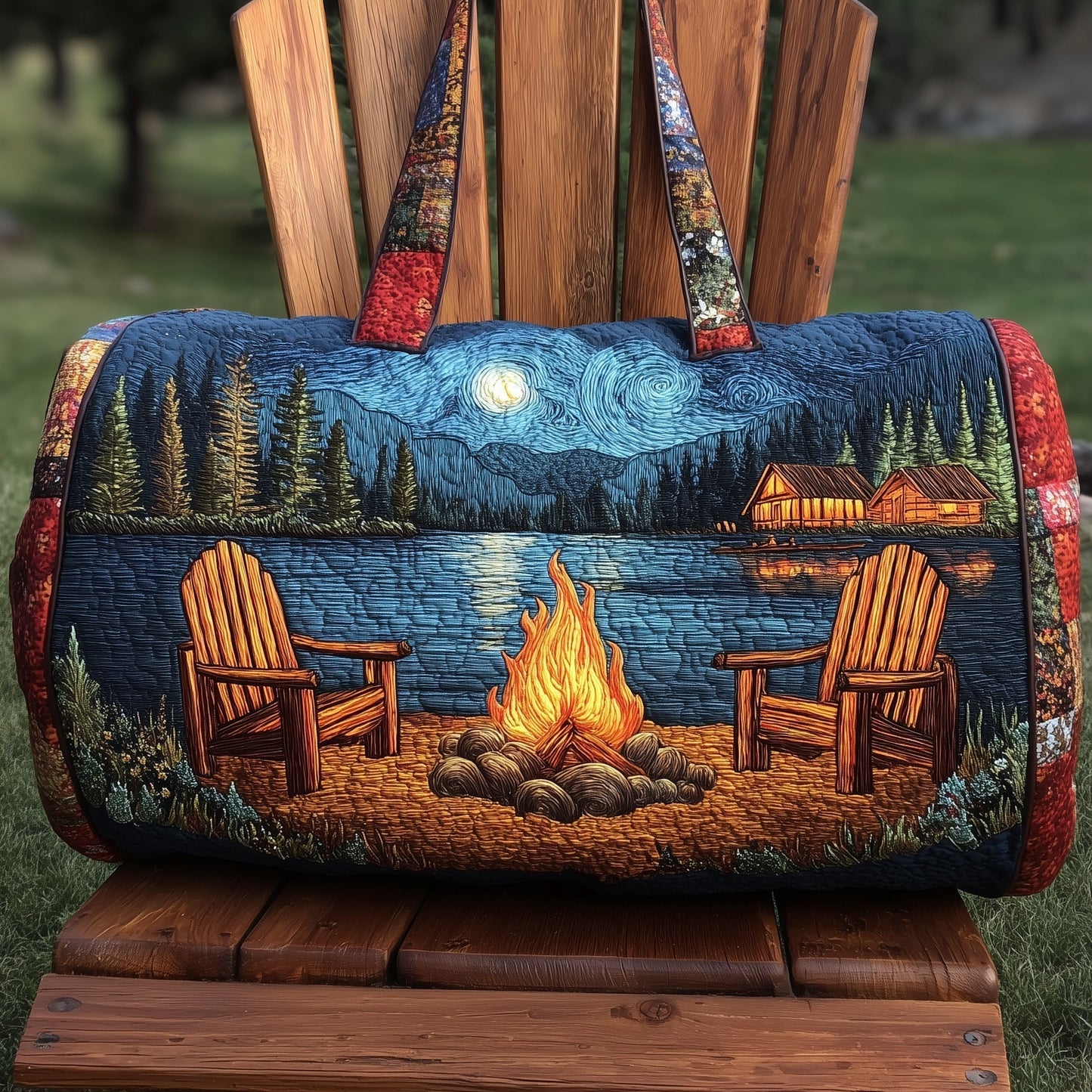 Midnight Campsite Quilted Duffle Bag GFTONT2495