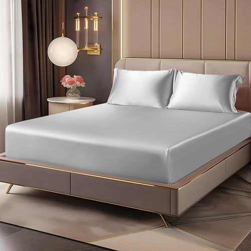 3-Piece Cooling Bed Sheet Set (2 Pillowcases + 1 Fitted Sheet)
