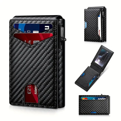 2026 Hot Sale🔥Wallet for Men - Pop Up Case, Cash Slot, and Credit Card Slot - Aluminum Wallet with RFID Blocking